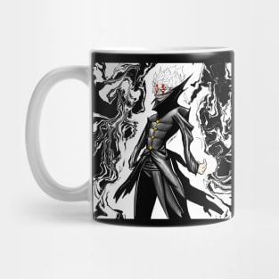 okarun in turbo ginny powers in ecopop dark style arts Mug